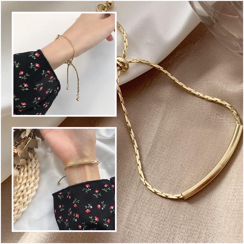 [3bQ_shop]Vòng tay vàng nữ phong cách sang trọng cho nữ