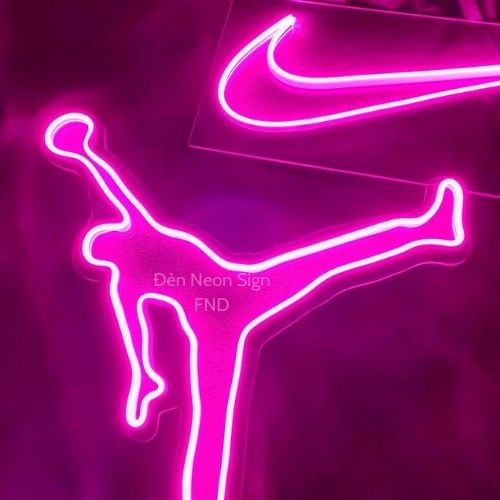 Đèn neon sign Đèn tiktok Decor home Den trang tri phòng ngủ hinh Jordan
