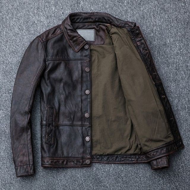 ÁO DA THẬT NAM 100%.