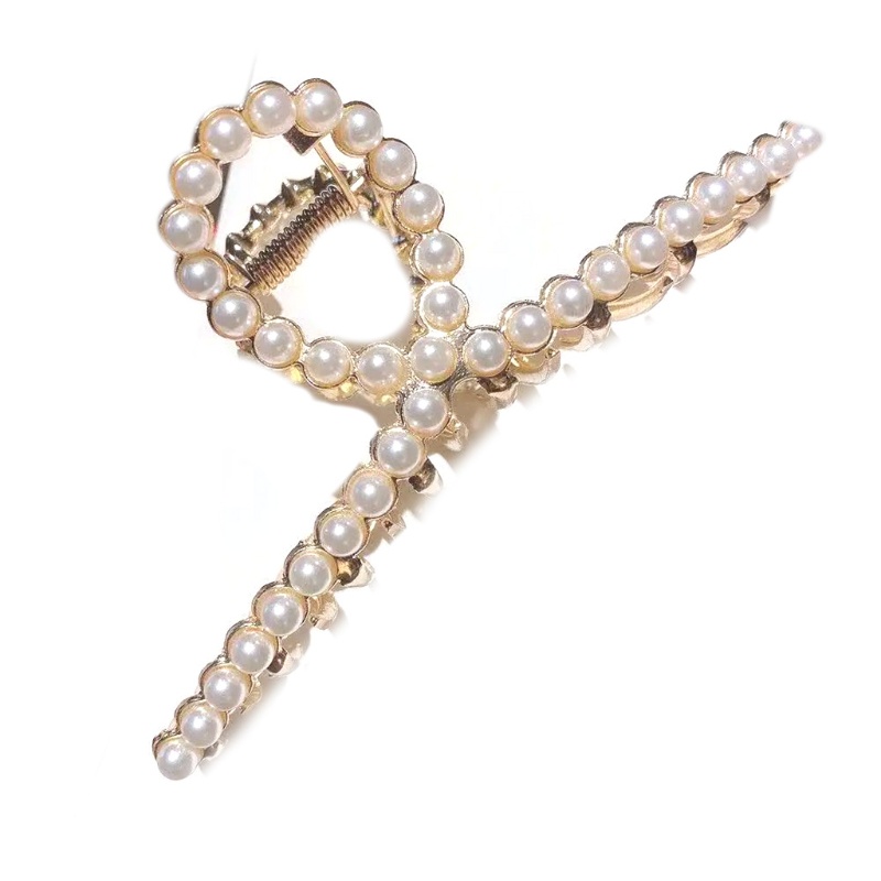 Set 4 Kẹp Tóc Càng Cua Lớn Bằng Kim Loại Chống Trượt Thời Trang