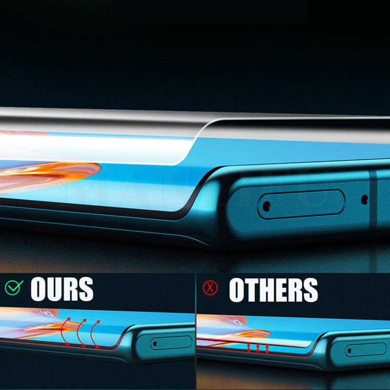 Kính Cường Lực 3D Chống Thâm Nhập Thông Tin Bảo Vệ Màn Hình Cho Huawei Nova 5 5i 7 8 9 Pro 5z 6 6SE 7SE 8SE 9SE
