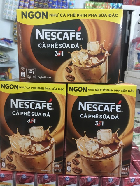 CÀ PHÊ SỮA ĐÁ NESCAFE 3 in 1 10 goi x 20g