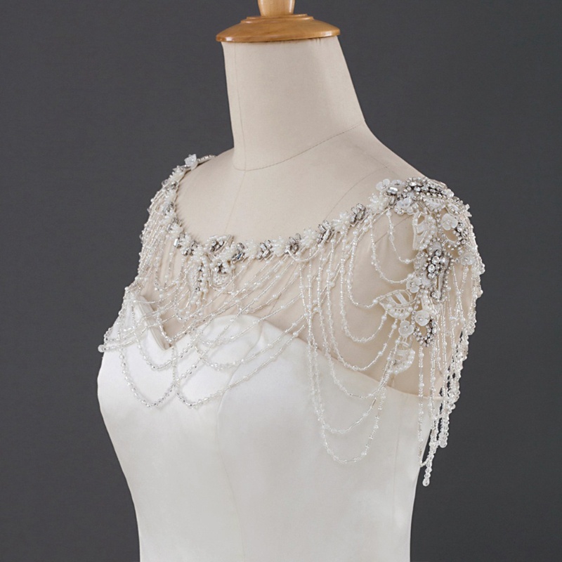 Vòng cổ Bodychain Đính Ngọc Trai Nhân Tạo Thời Trang