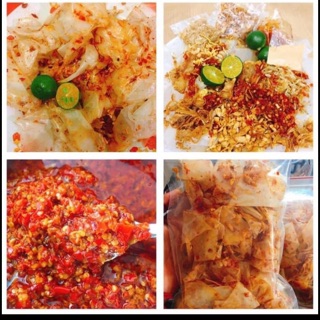 Bánh tráng sate muối nhuyễn
