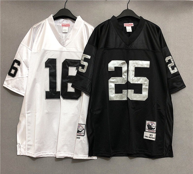 Nfl Rugby Jersey Châu Âu Mỹ Đường Phố Hip Hop Bông Tai Kẹp Rời BF Phong Cách hiphop Thêu Chữ Áo Thun