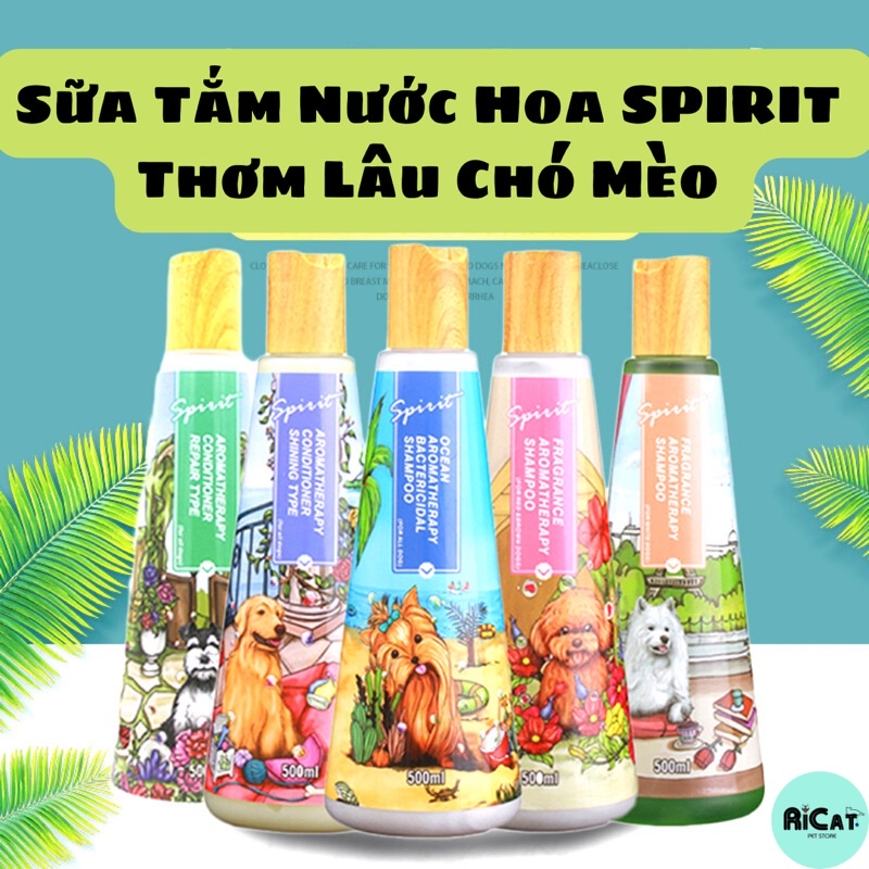 Sữa Tắm Hương Nước Hoa SPIRIT thơm lâu cho Chó Mèo - chai 500ml