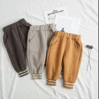 Freeship 99k toàn quốc_,Quần baggy nỉ lót bông bé trai