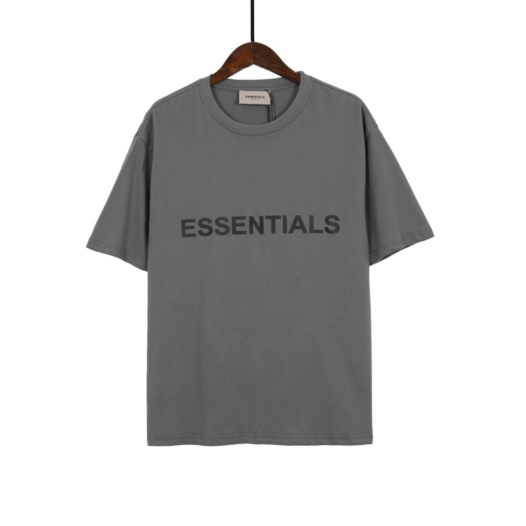 FOG FEAR OF GOD Essentials Couple Chest Letter Double Line Short Sleeve T-Shirt Trend