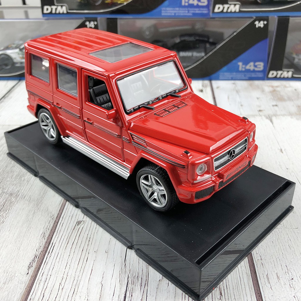 Mô hình xe ô tô Mercedes AMG G65 tỉ lệ 1:32 hãng Miniauto khung kim loại, có đế trưng bày