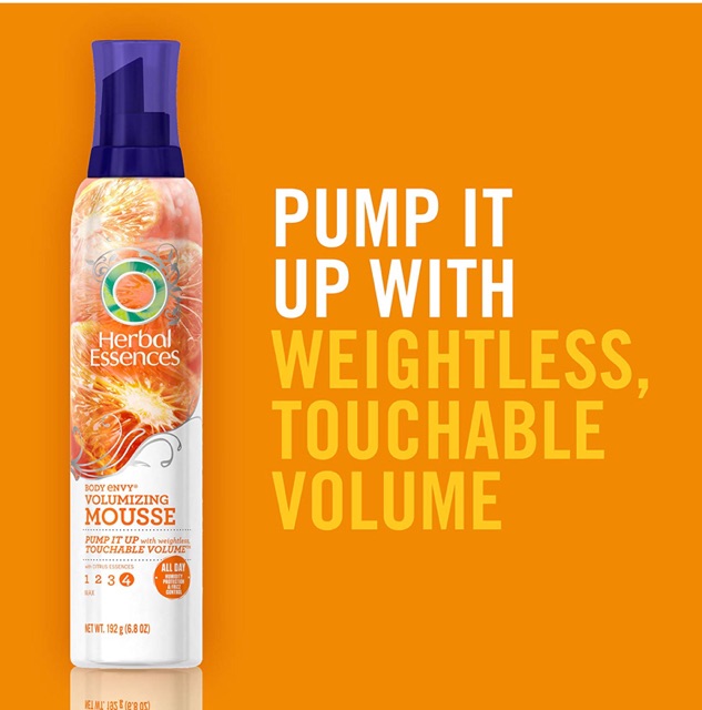 Mousse tạo hình và làm phồng tóc Herbal Essence Body Envy 192g (Mỹ)