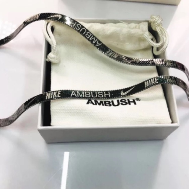 Vòng cổ Ambush x Nik3 herringbone chain necklace ss20
