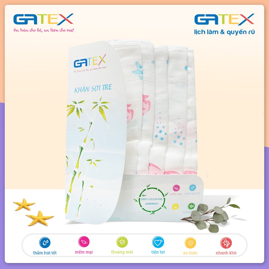 Khăn Sợi Tre 100% Cellulose GATEX