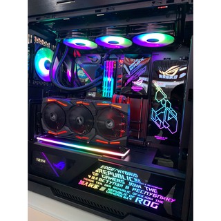 Đế dựng card VGA led RGB + dây Riser