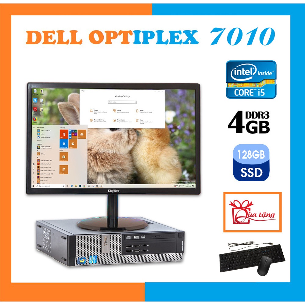 Máy tính đồng bộ Dell Optiplex 7010 kèm Màn hình Full HD 20inch KingView