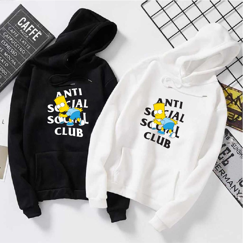 [Ấm như ôm gấu] Áo nỉ Hoodie thu đông  @nti soci@al form suông rộng unisex chất vải nỉ bông, có mũ trùm đầu siêu ấm | BigBuy360 - bigbuy360.vn