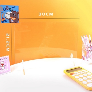 Bảng ghi chú trong suốt để bàn chất liệu nhựa mica để note lịch làm việc có thể tẩy xóa