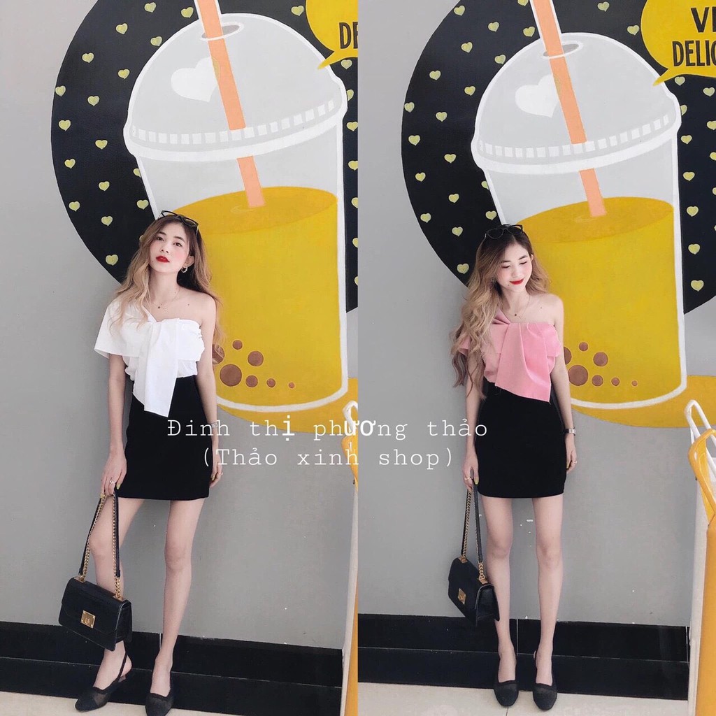 (Có video) Áo hot girl cột nơ