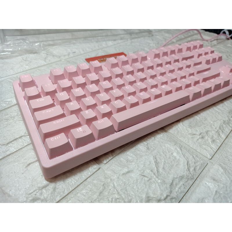 Bàn phím cơ Edra 387 Pink bản huano switch