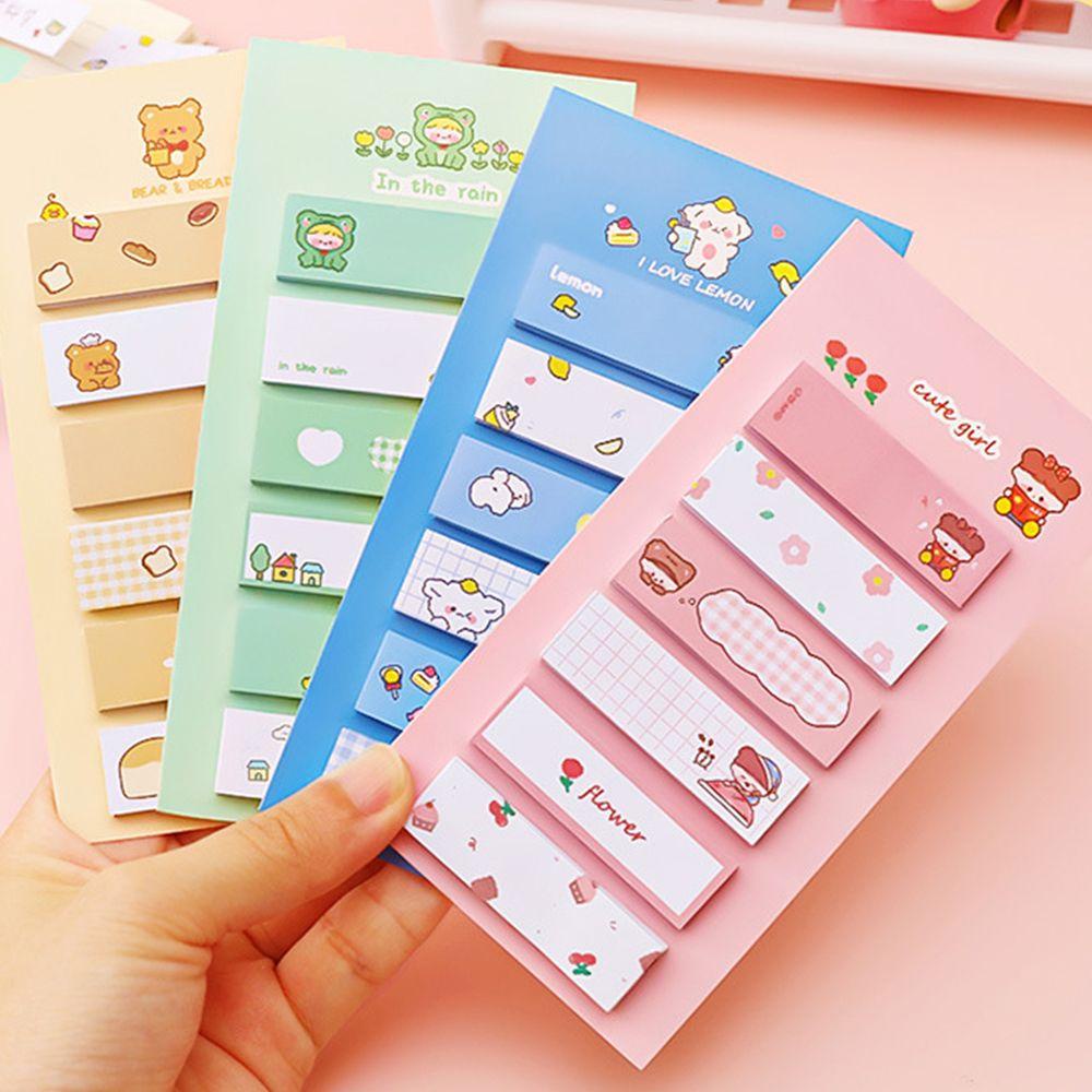 Bộ 120 Giấy Ghi Chú Tự Dính Họa Tiết Dễ Thương Dùng Trang Trí / Trường Học REBUY1