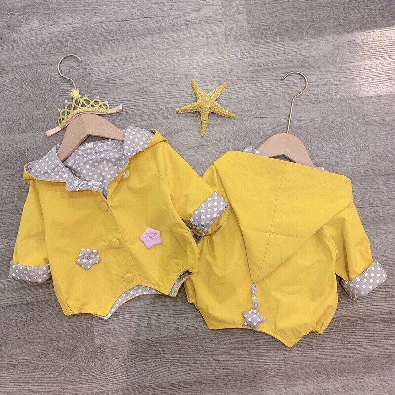 Bán sỉ áo khoác vàng cực xinh in hình sao