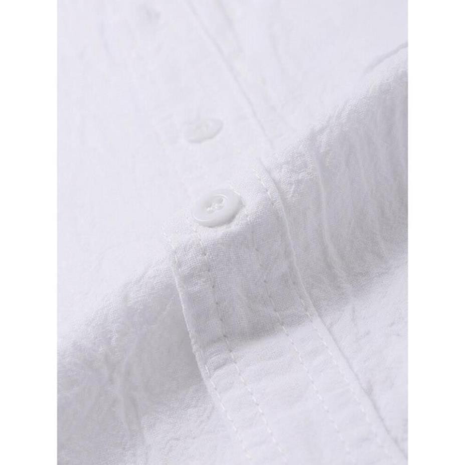 Z (NT) Áo Sơ Mi Nam Đũi Nhật Cổ Trụ | BigBuy360 - bigbuy360.vn