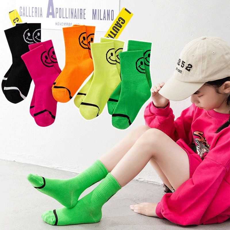 Set 5 Đôi Vớ Cotton Mỏng Cổ Vừa In Chữ Phong Cách Thể Thao Thời Trang Cho Bé Trai Và Gái