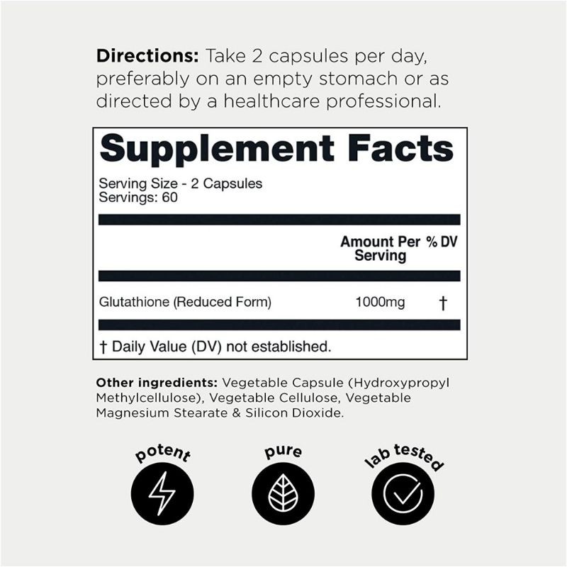 Viên uống trắng da Glutathione 1000mg 98% Tinh Khiết giảm thâm nám cao cấp chống lão hóa mạnh mẽ Toniiq