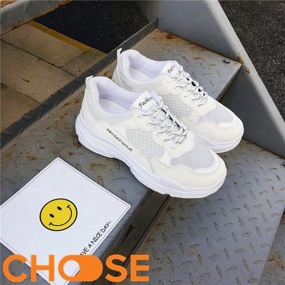 Giày Nữ Thể Thao Sneaker Choose Độn Đế ULZANG Tăng Chiều Cao Phối Màu Cá Tính G26K6