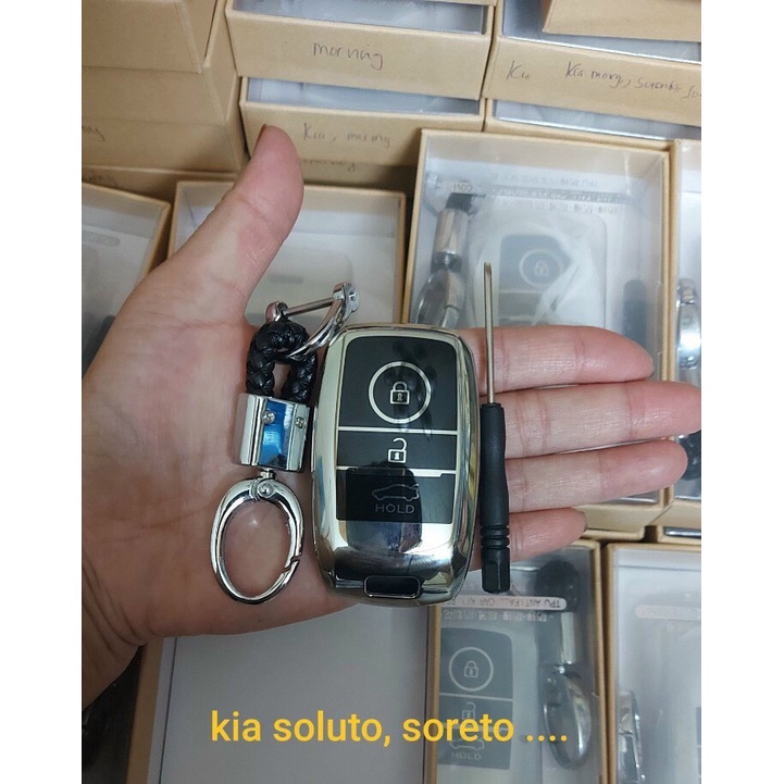 Ốp chìa khóa xe Kia K3, Cerato, Sorento 2018 2019 2020- 3 Nút
