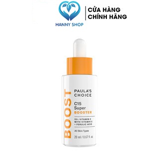 Tinh Chất Tăng Cường Làm Sáng Da Chống Lão Hóa Chứa Vitamin C Paula's Choice C15 Super Booster 20ml