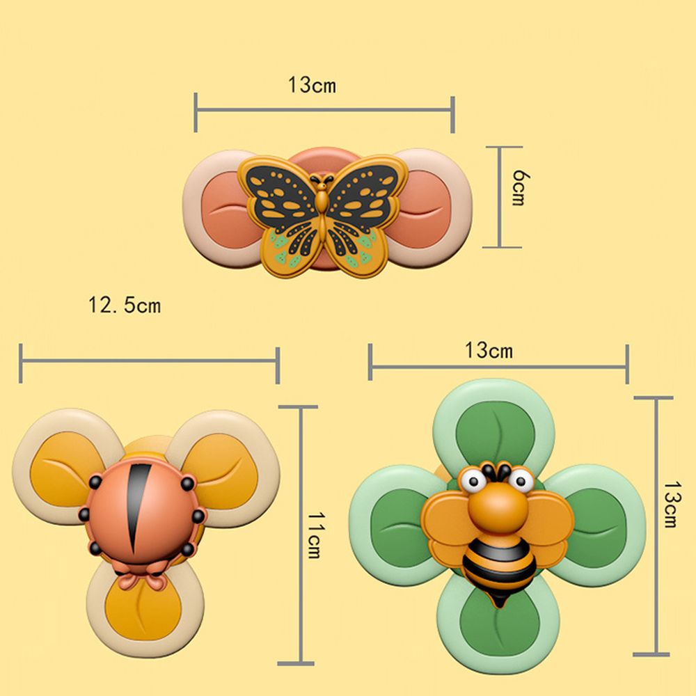 Con quay spinner hình côn trùng dễ thương, đồ chơi con quay vui nhộn cho bé (không hộp)