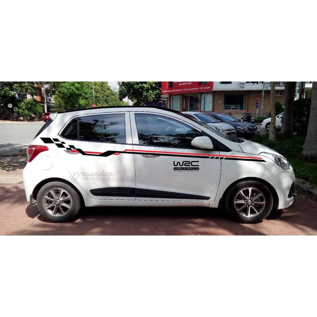 HOT Decan trang trí xe Hyundai Grand i10 độc đáo