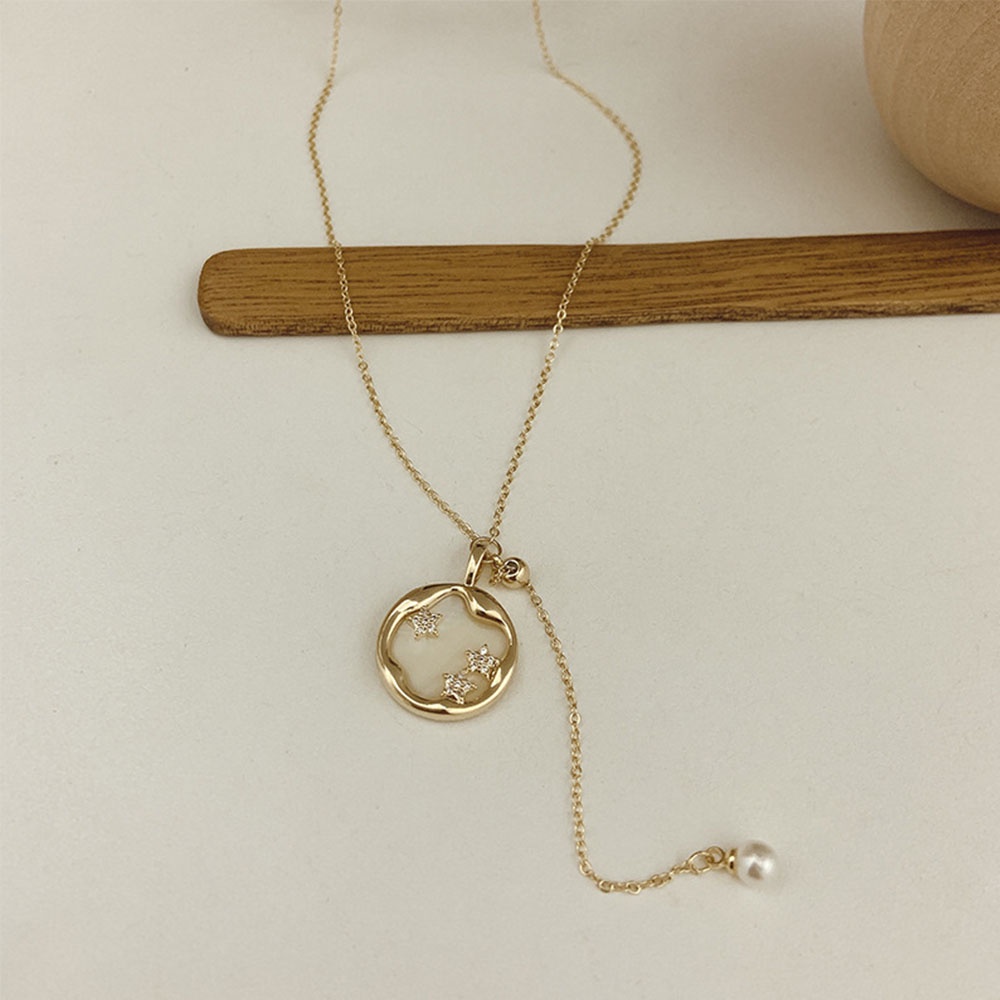 Epoch Vòng Cổ Choker Hình Ngôi Sao Đính Ngọc Trai Thời Trang Dành Cho Nữ