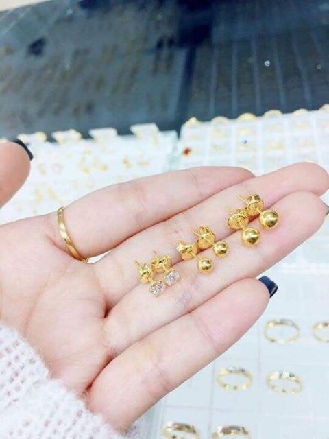 Bông tai nụ bóng tròn 3li 5li 7li