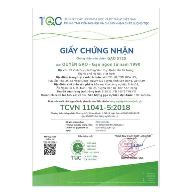 Gạo ST25 thường bao 5kg 10kg chuẩn giống 100% có kiểm định chất lượng