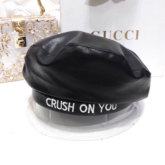 MŨ NỒI BERET DA CRUSH ON YOU