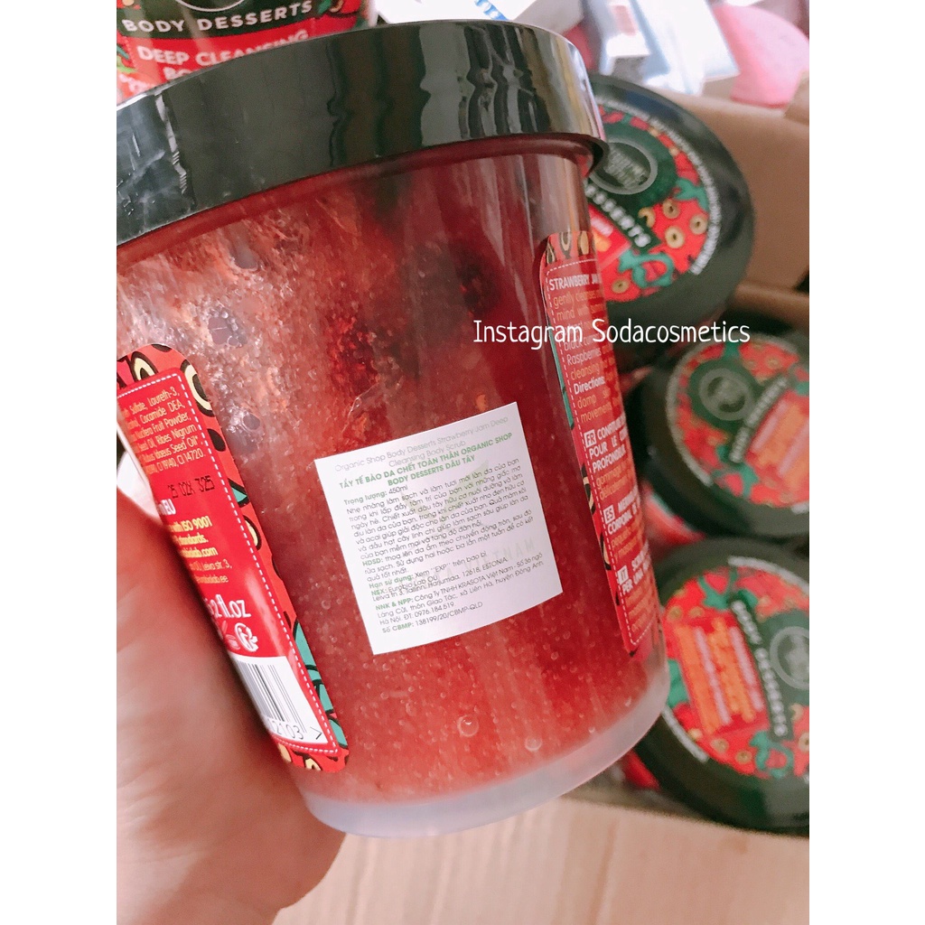 Tẩy Da Chết Body Desserts Organic Shop Body Scrub 450ml