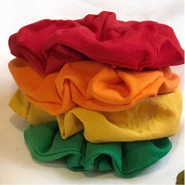 Scrunchies Bảng Màu Trơn