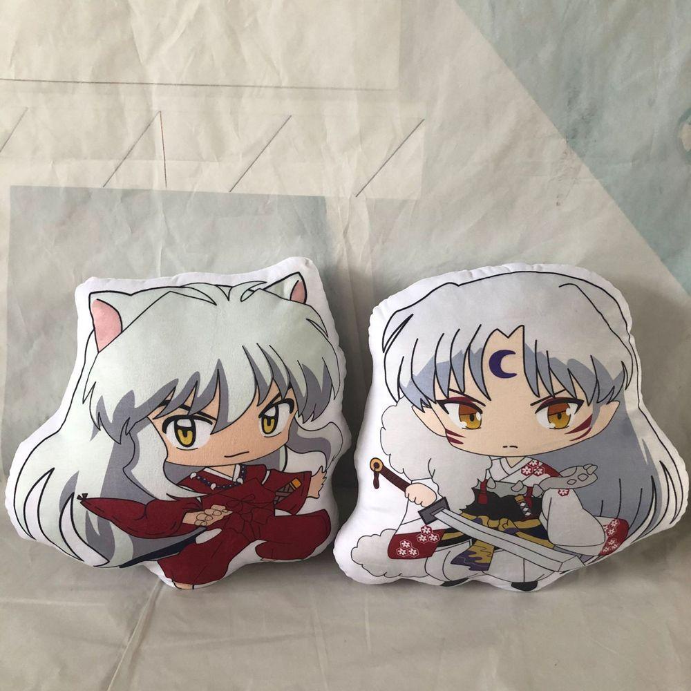 Thú Nhồi Bông Hình Inuyasha Mềm Mại Kích Thước 10cm 40cm