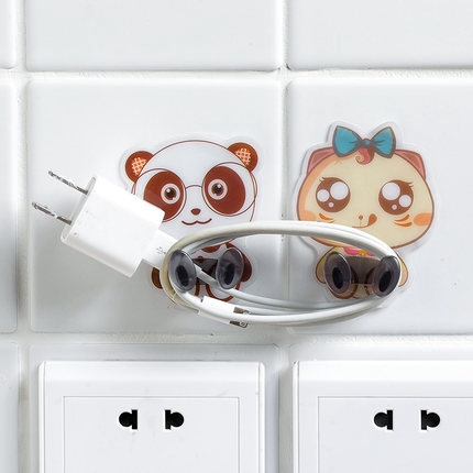 Bộ 4 móc treo đồ dán tường họa tiết động vật dễ thương