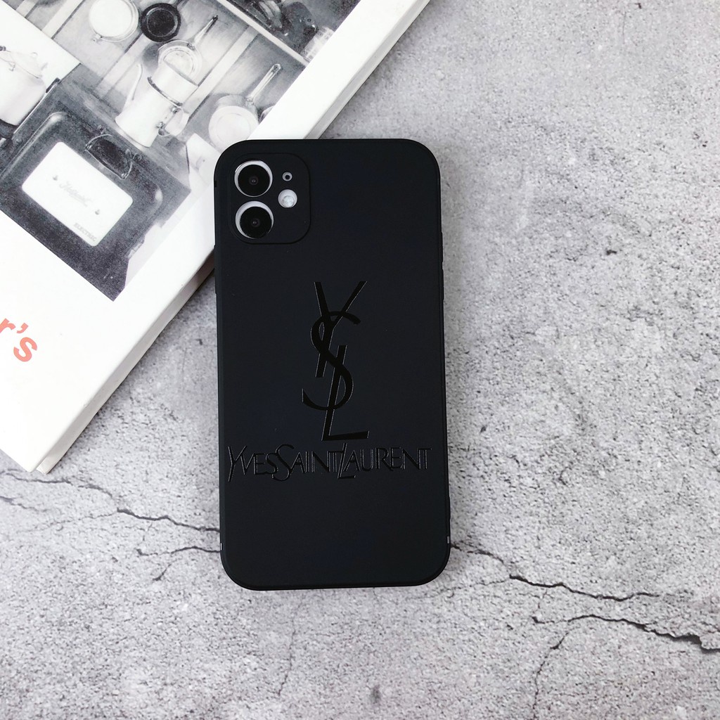 Ốp điện thoại mềm màu đen in họa tiết logo LV cá tính cho 6/6plus/6splus/7/7plus/8/8plus/x/xr/xs/11/12/13/14/pro/max/plu