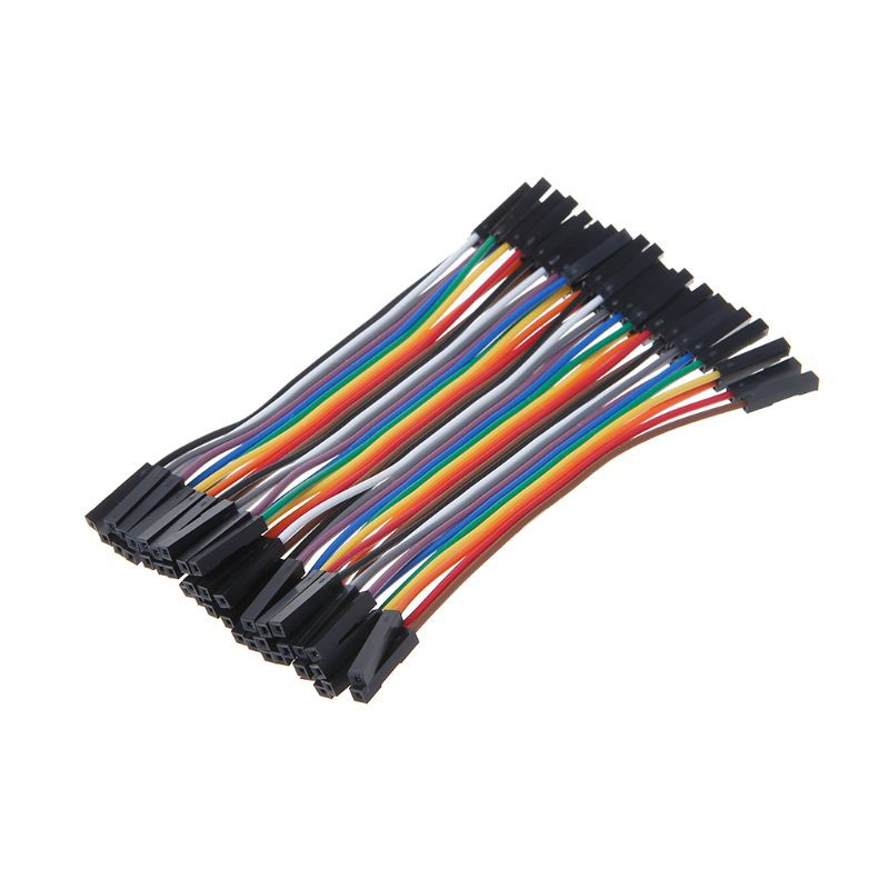 RUN✿40Pin Dupont Cable Jumper Wire Line 2.54mm Female to Female Connector for PCB ARDUINO 10/20/30CM