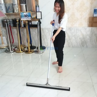 Cây đẩy lùa nước gạt sàn kẹp inox lưỡi cao su 55cm