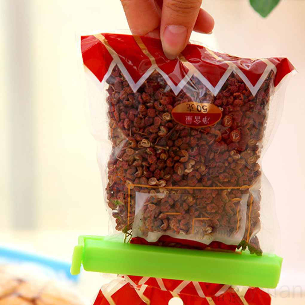 Set 10 Kẹp Túi Trà Bằng Nhựa Nhiều Màu Sắc Tiện Dụng