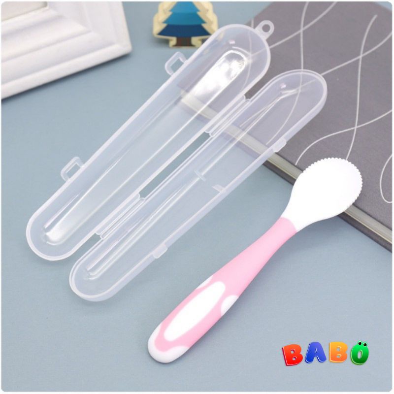 Thìa ăn dặm Khoét Trái Cây tiện lợi Cho bé trai, bé gái, trẻ Sơ Sinh BABO, nhưa PP cao cấp