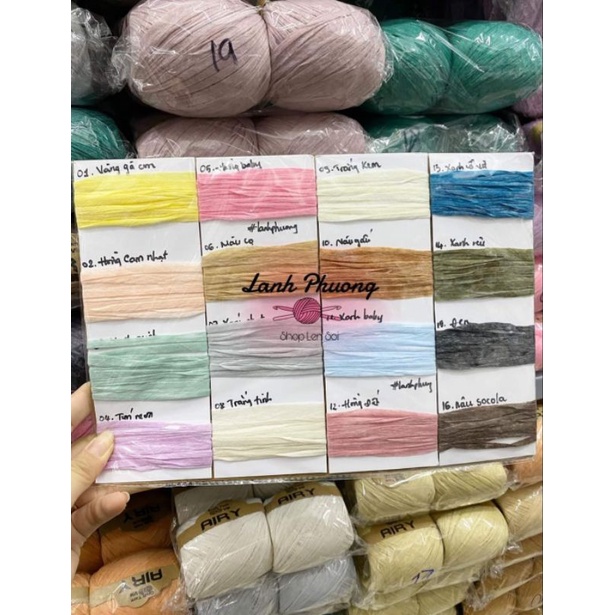 Sợi Cọ Giấy AIRY móc túi, ví mũ