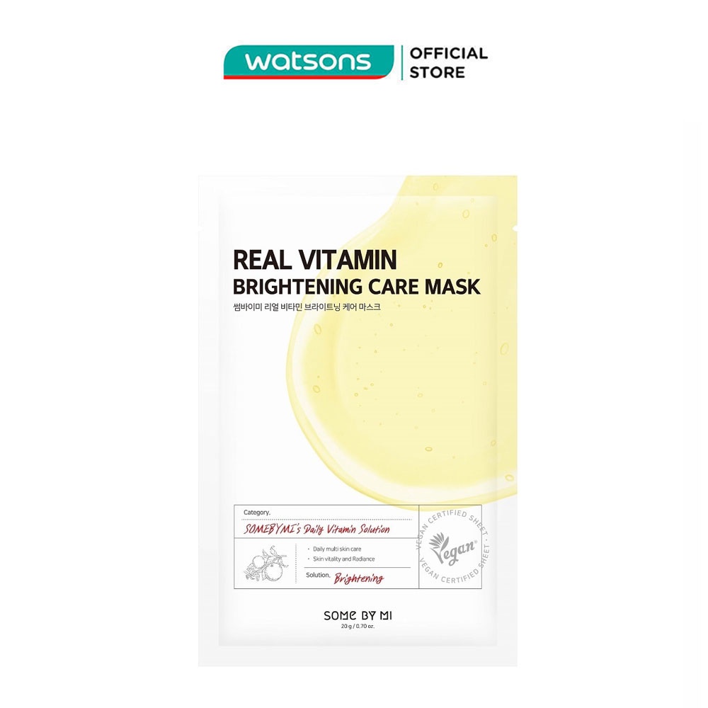 Mặt Nạ Giấy Some By Mi Chiết Xuất Vitamin C Brightening Care Mask 20g