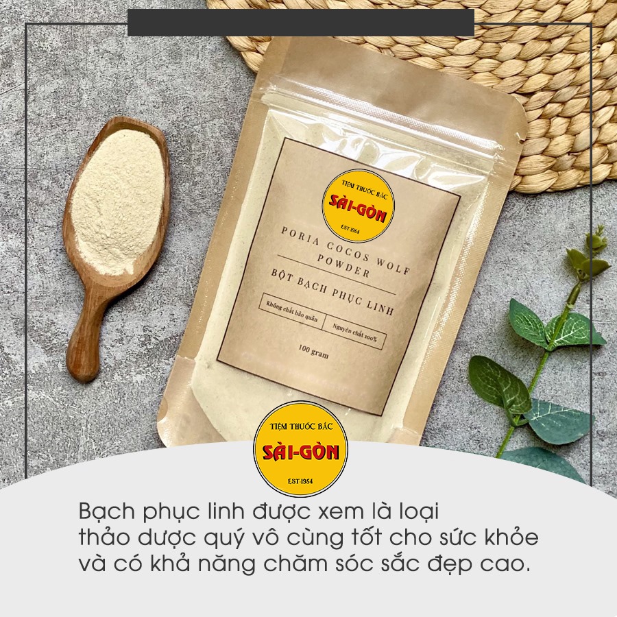 Bột Bạch Linh 100g ( Bột Bạch Phục Linh)