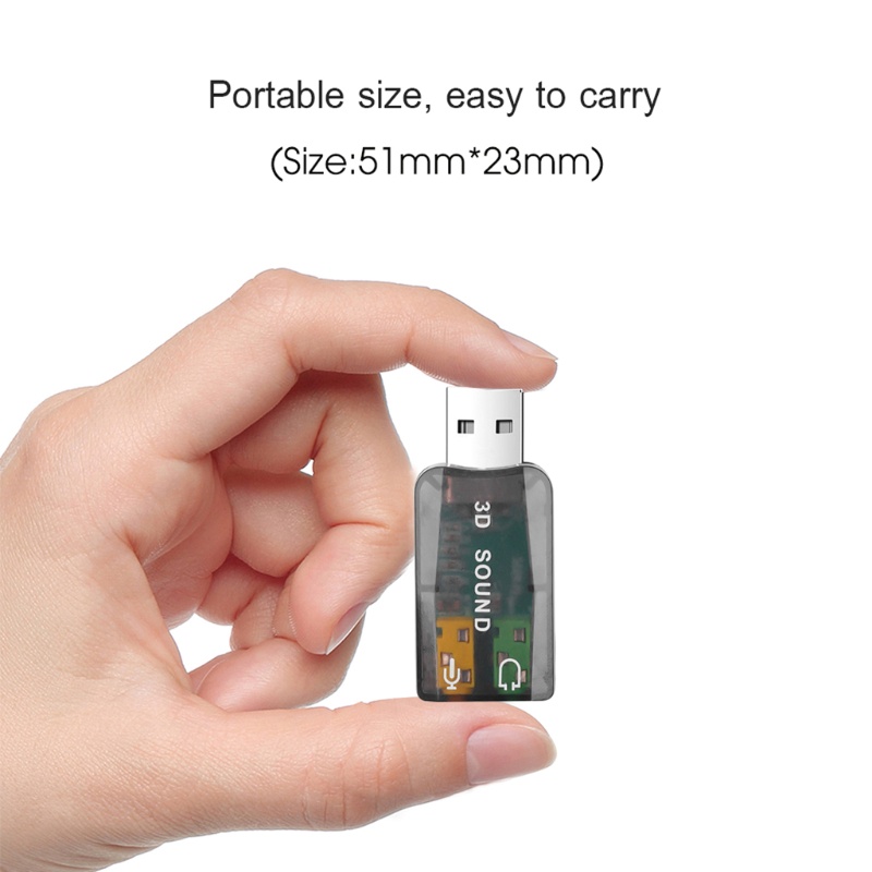Đầu cắm chuyển đổi USB CM108 chipset USB sang giắc âm thanh 3.5mm 5.1 3D