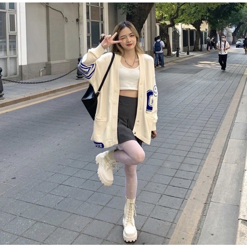 ÁO KHOÁC CARDIGAN KEM CHỮ G (TH)